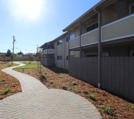 Exterior of Fremont Arms Apartment Homes in Fremont, California