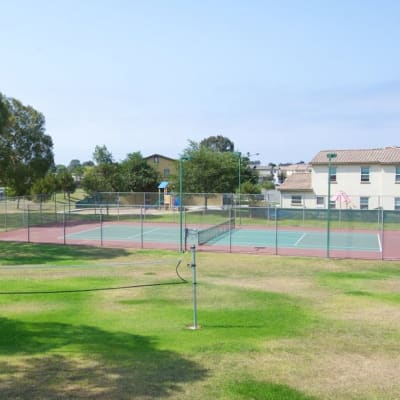 Tennis court at South Mesa II in Oceanside, California