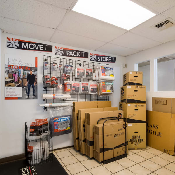 Packing supplies sold at StorQuest Self Storage in Oakland, California