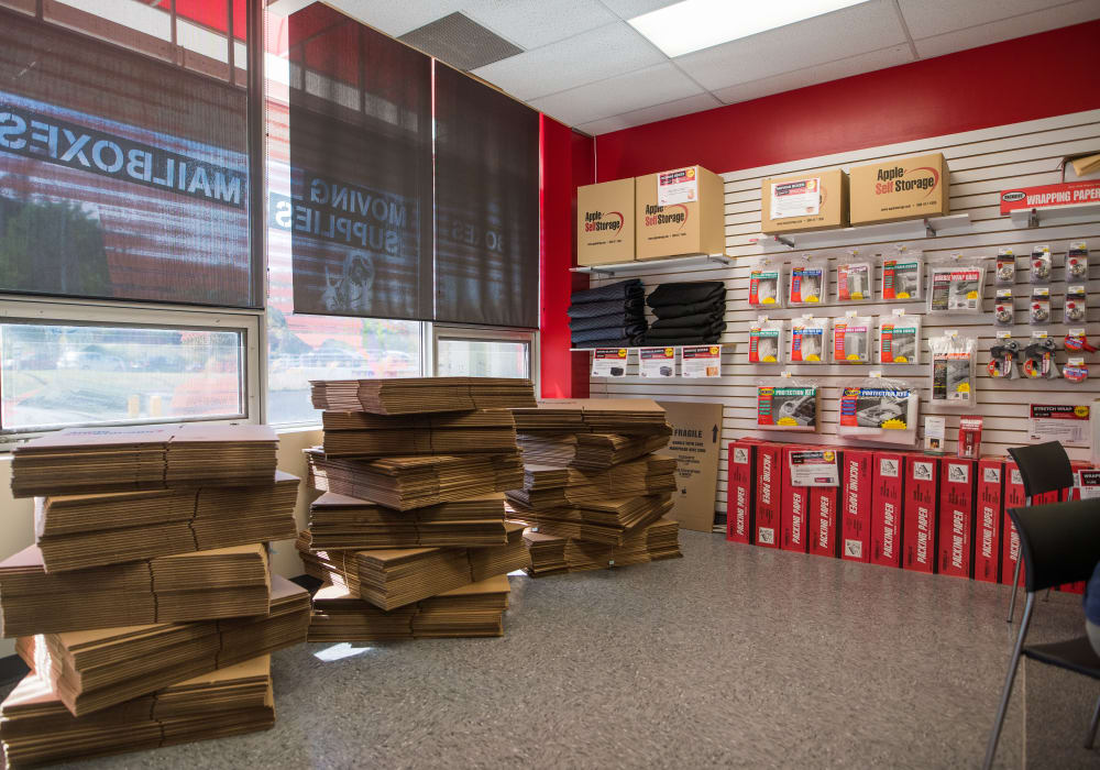 Boxes at Apple Self Storage - Halifax Downtown in Halifax, Nova Scotia