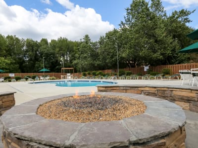Swimming pool at Riverwind Apartment Homes in Spartanburg, South Carolina