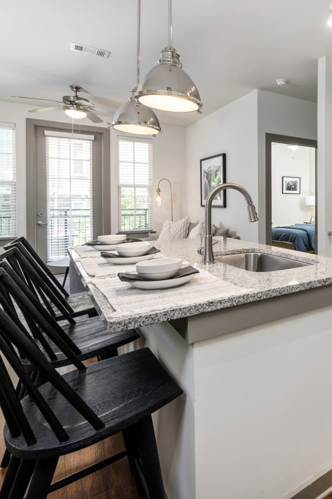 Spacious modern kitchens at Westpark Club in Athens, Georgia