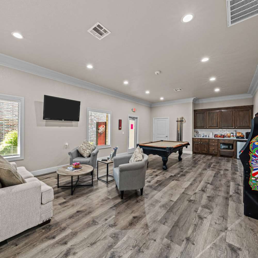 Community clubhouse at The Arbors of Mineola in Mineola. TX