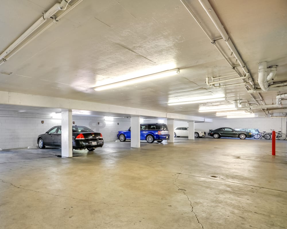 Garage parking at Palace Apartments in Concord, California