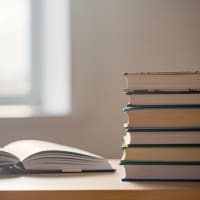 Rendering a stack of books at East Brook Apartments in Montgomery, Alabama