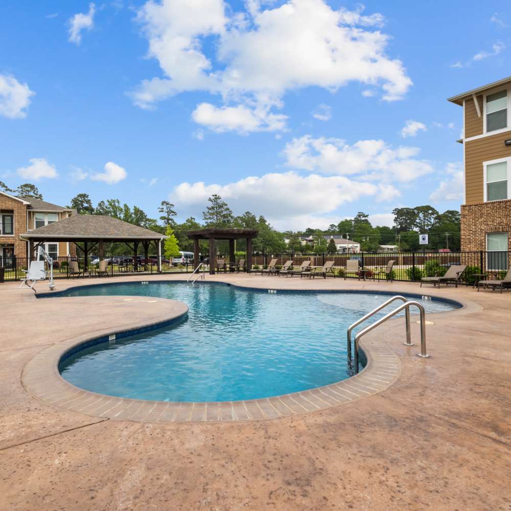 Resort-style pool at Harvest Creek in Marshall,Texas