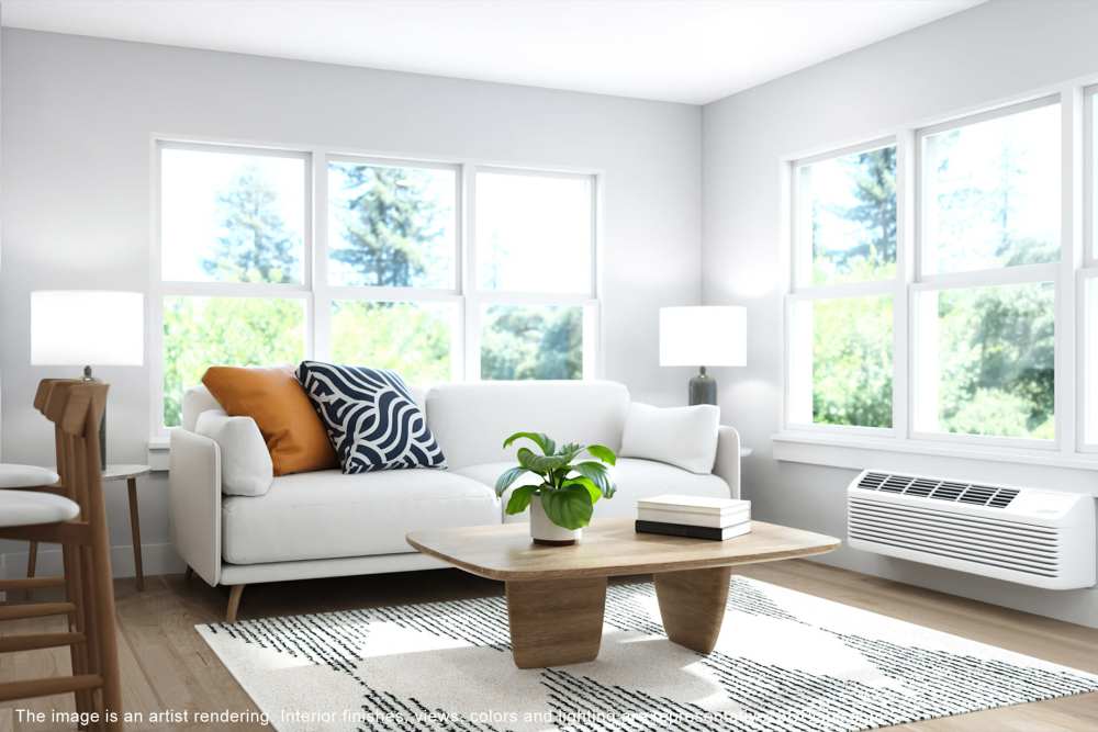 A beautiful living room at Hampton Square in Cherry Hill, New Jersey