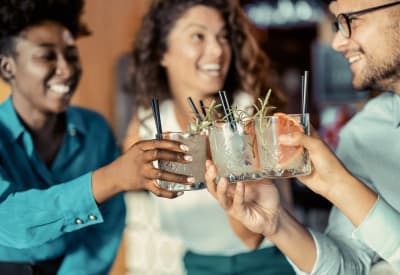 Residents out for drinks near Chatsworth in Atlanta, Georgia