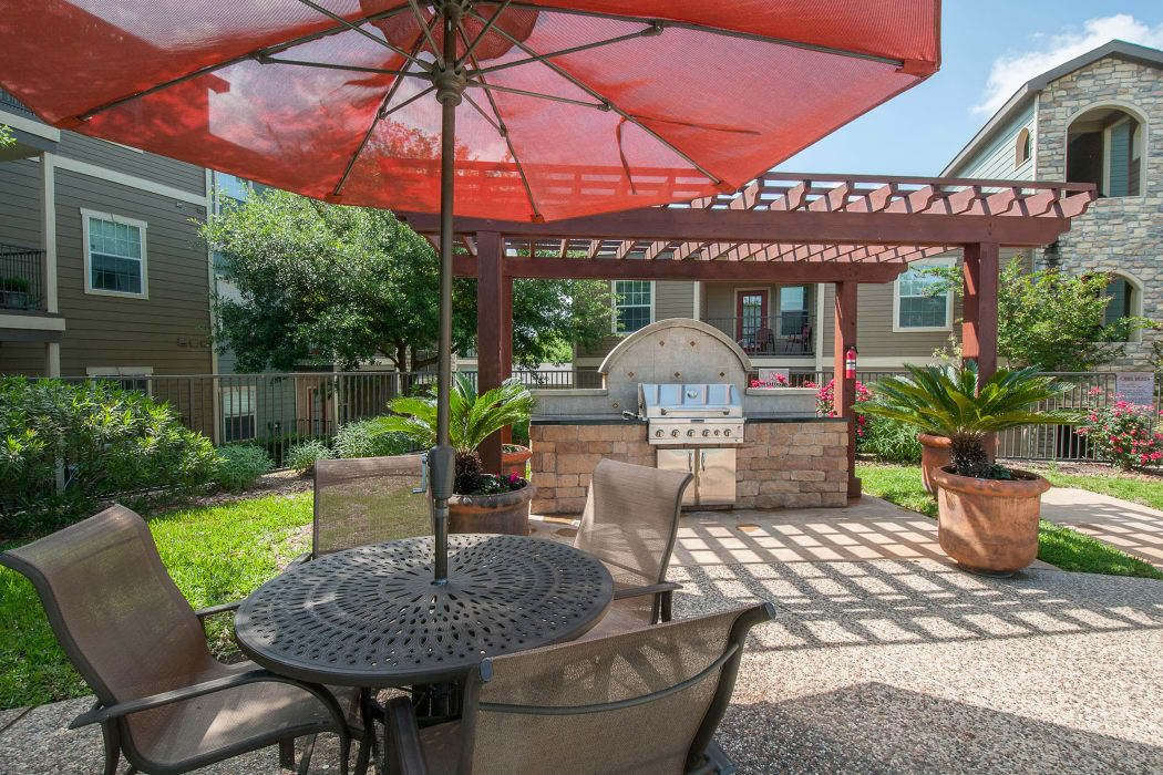 Grilling area at Sunrise Canyon in Universal City, Texas