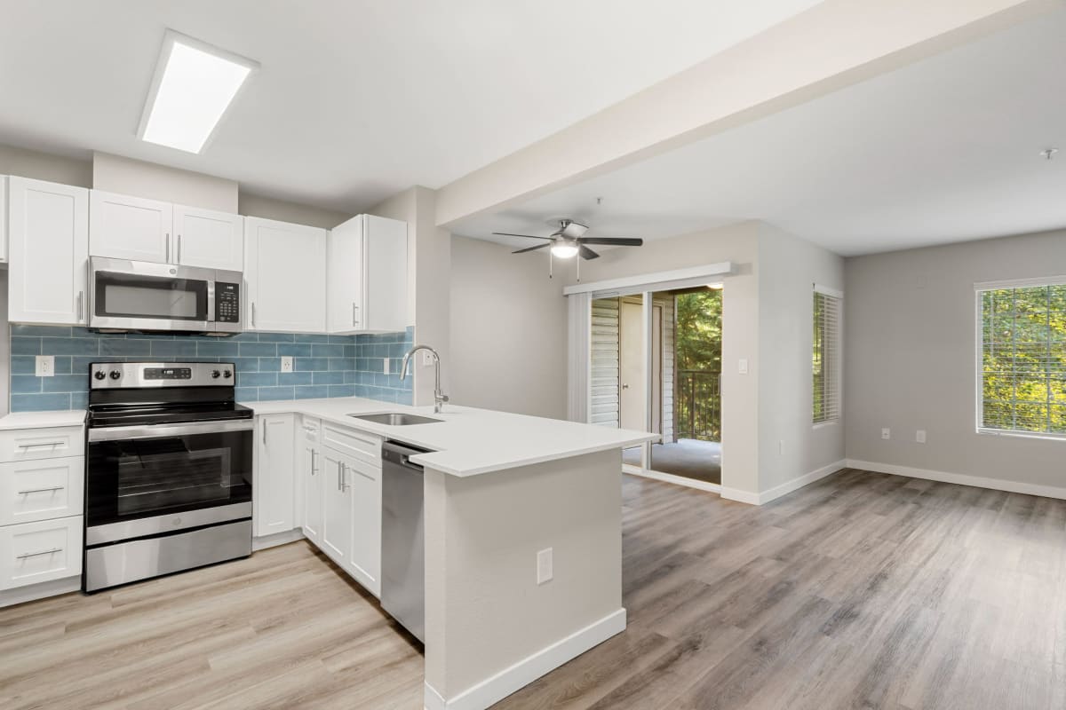 Spacious kitchen at The Retreat at Bothell, Bothell, Washington