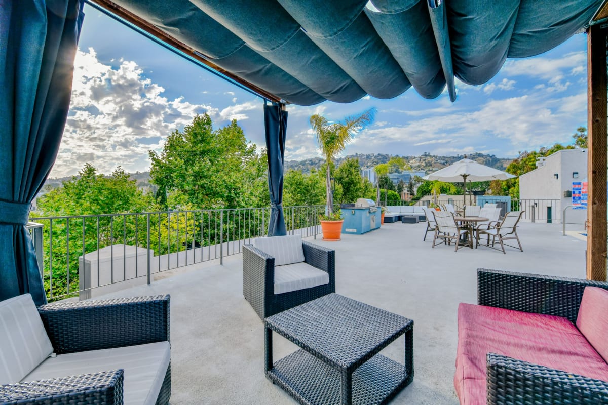 Luxury cabana at Villa Esther, West Hollywood, California