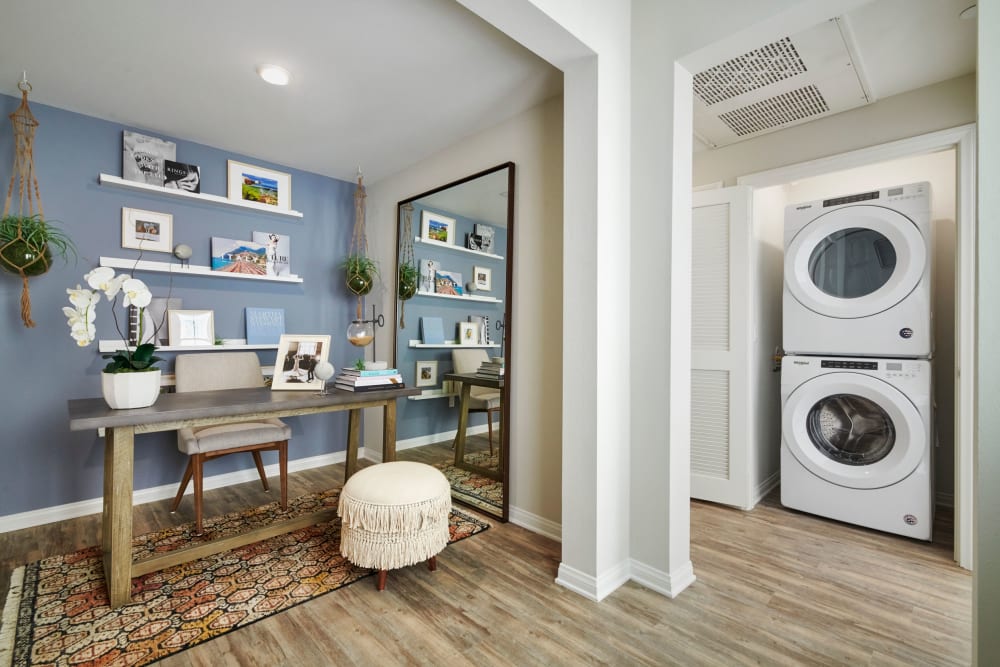 In unit laundry at The Trails at Canyon Crest in Riverside, California