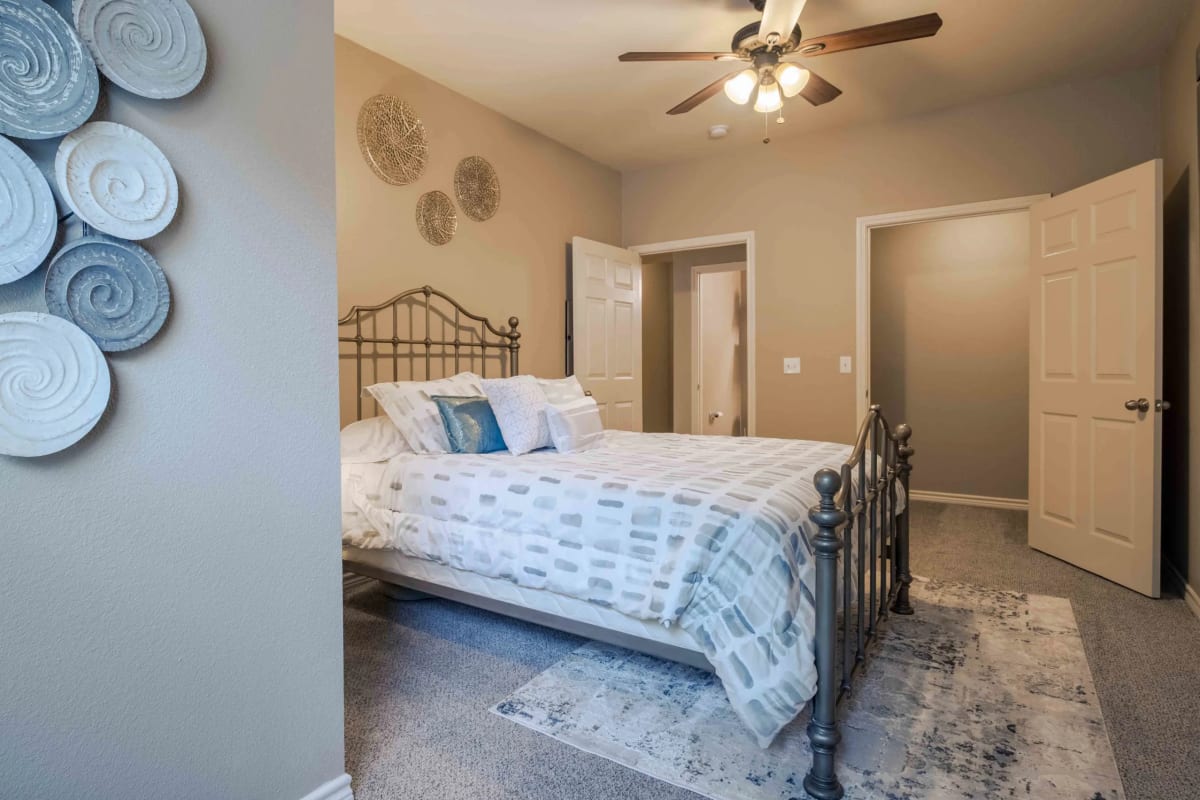 Apartment bedroom at Parc At Rogers in Rogers, Arkansas