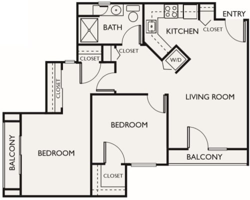 Independent Living Two Bedroom at Island House Assisted Living in Mercer Island, Washington