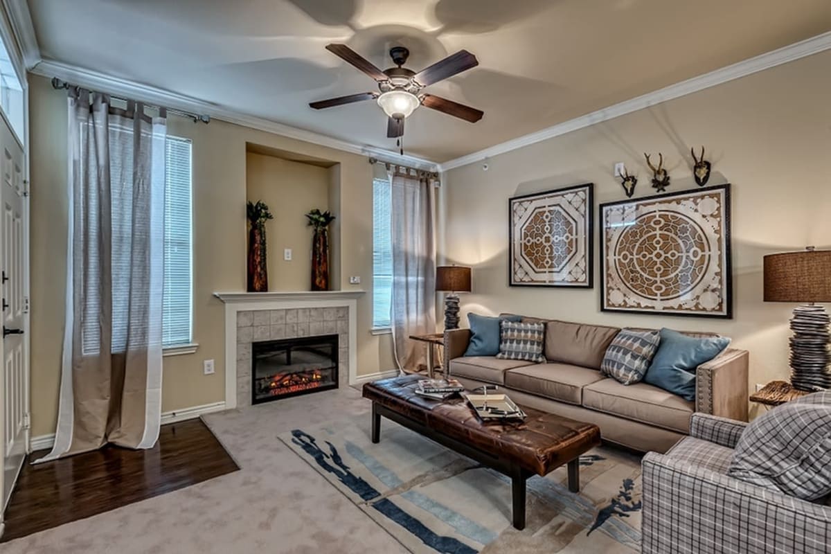 Spacious floor plan at Chateau Mirage Apartment Homes in Lafayette, Louisiana