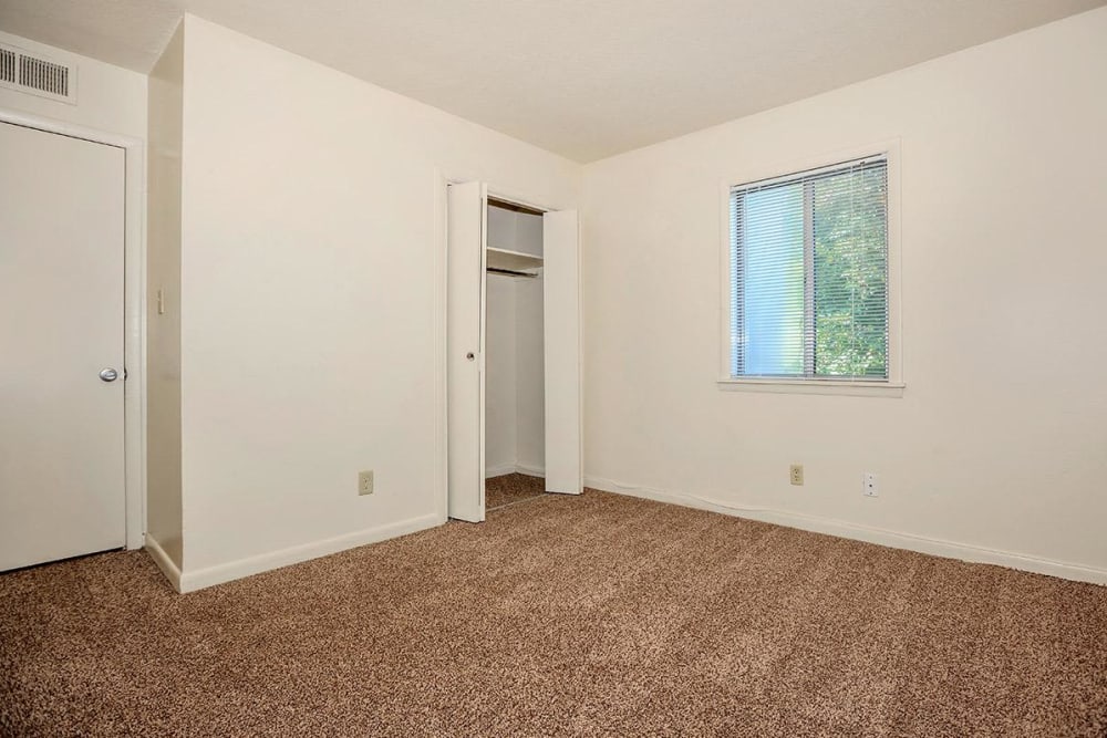 View of room and a huge closet at Patrician Terrace Apartment Homes in Jackson, Tennessee