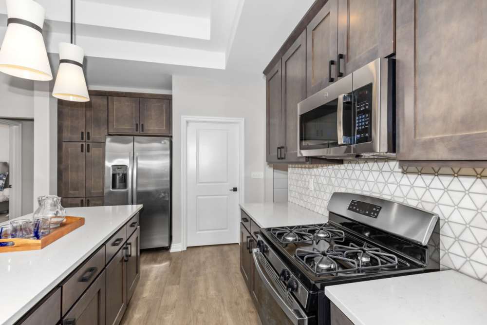 Apartment interior at Encore at Heritage Woods in Dexter, Michigan