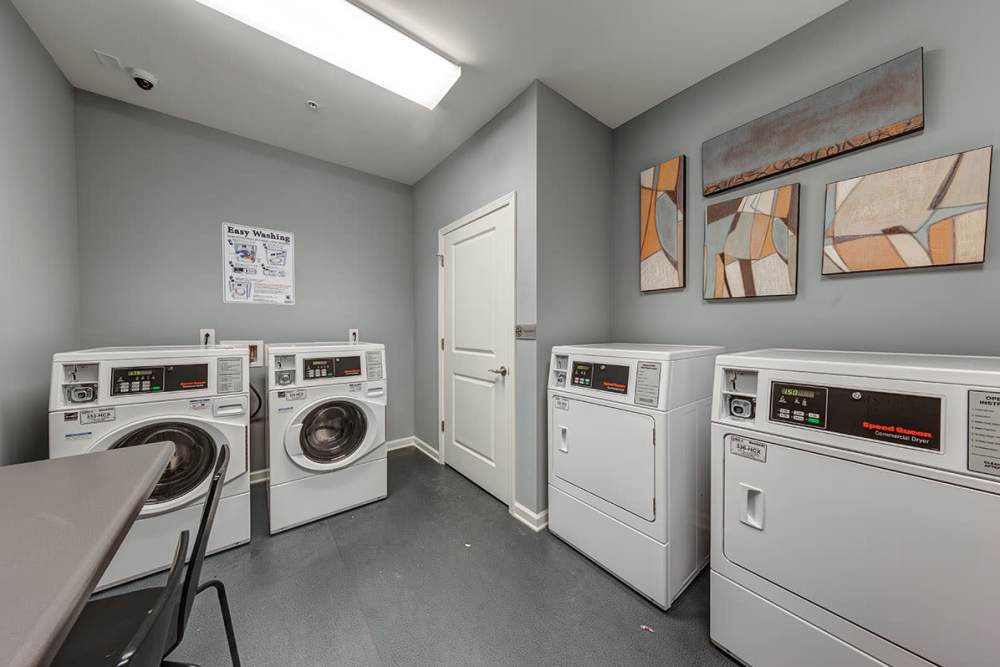 Community laundry at Mallalieu Pointe in East Point. GA