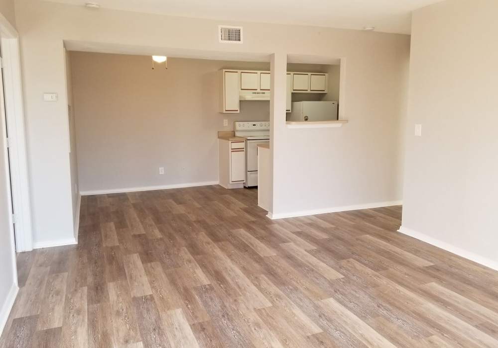 Wood floors at The Gardens At Duncan Apartments in Duncan, Oklahoma