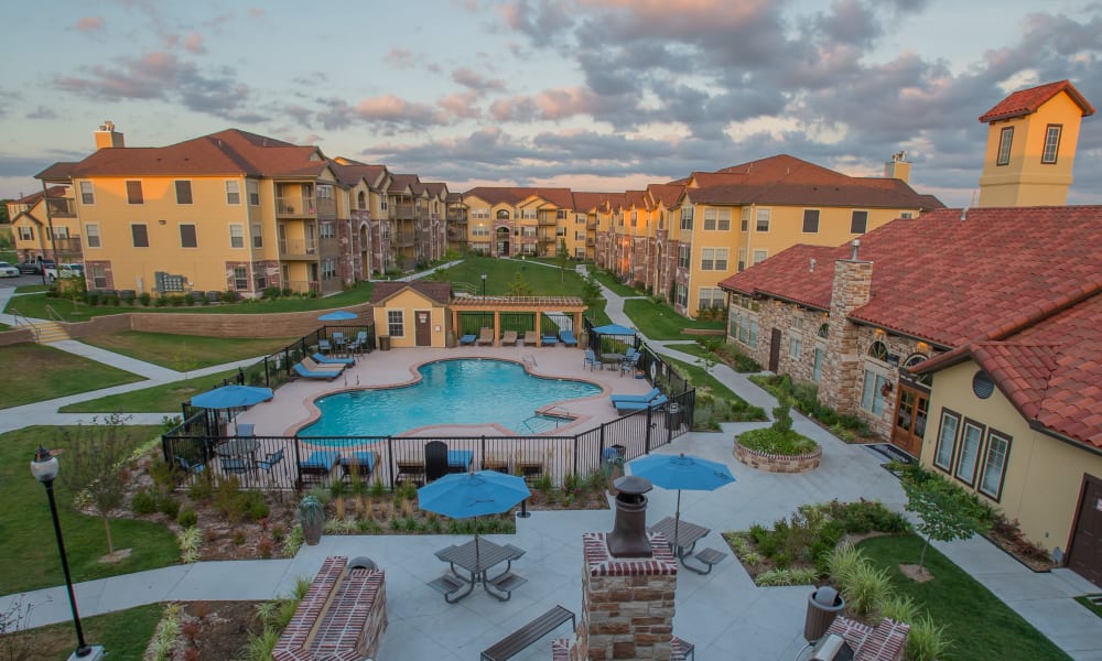 Pool at Portofino Apartments in Wichita, Kansas