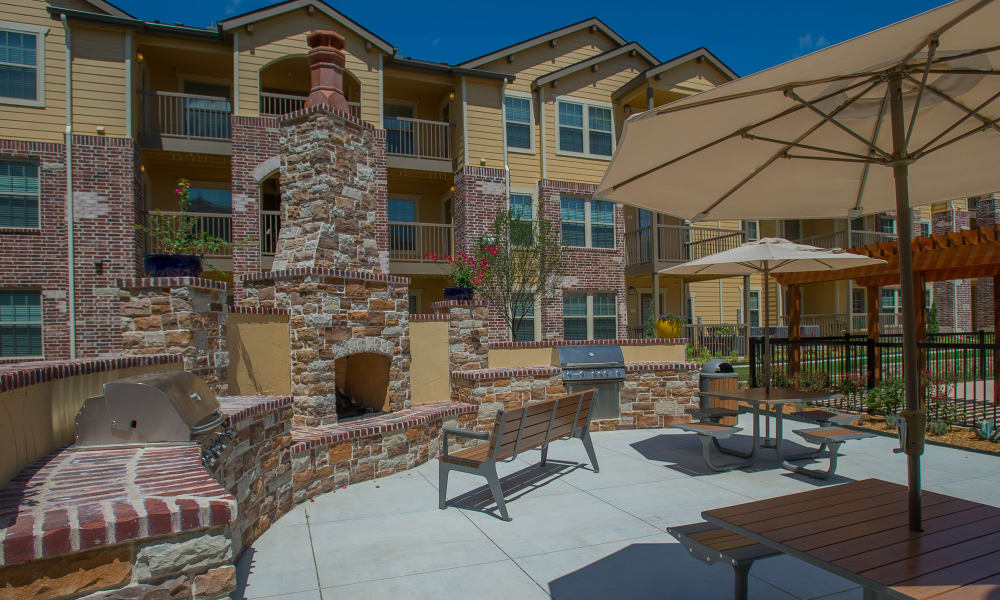 Deck area at Tuscany Ranch in Waco, Texas