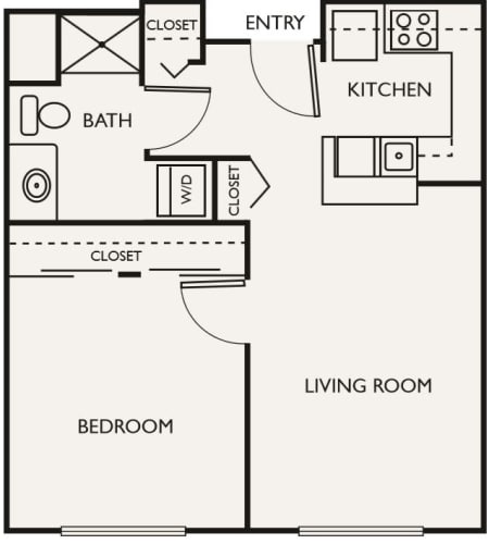 Independent Living One Bedroom at The Creekside in Woodinville, Washington