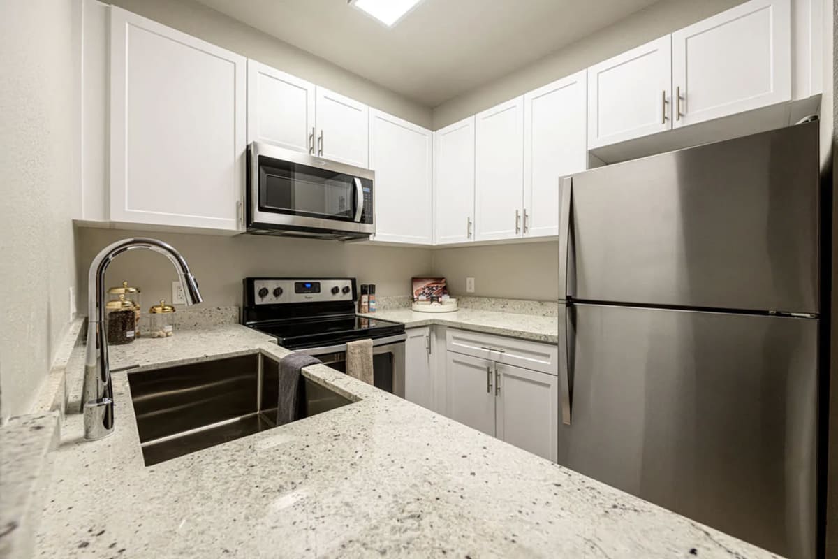 Spacious kitchen area at El Paseo in Tustin, California