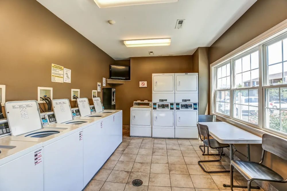 Clean laundry facility at Reserve at Ft. Mitchell Apartments in Ft. Mitchell, Kentucky