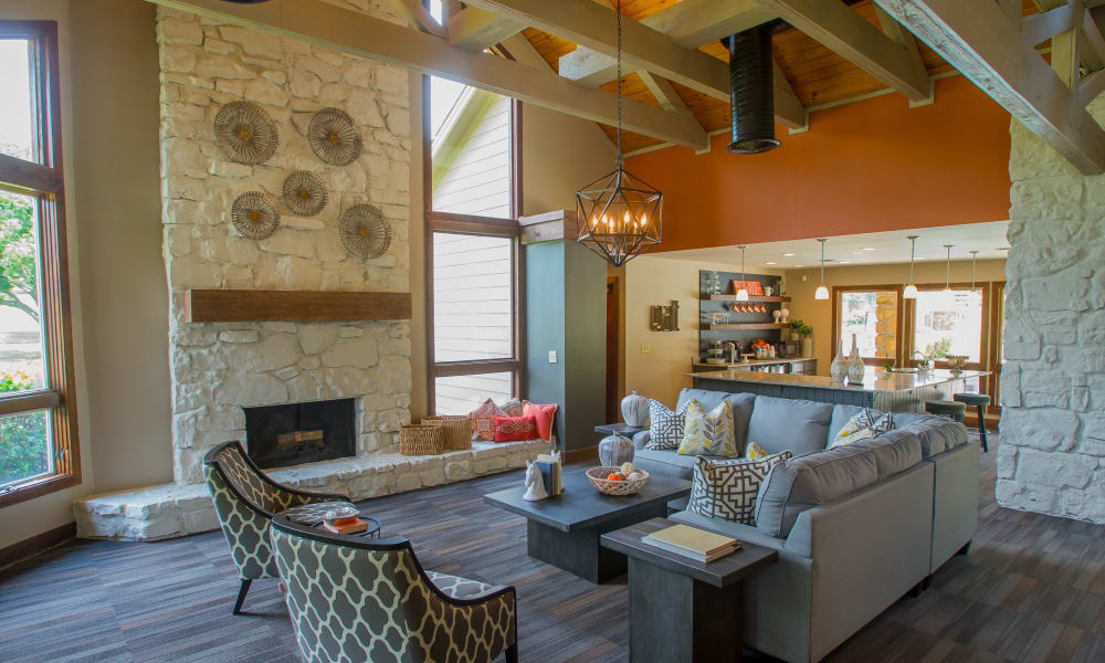 Lounge area at Chardonnay in Tulsa, Oklahoma