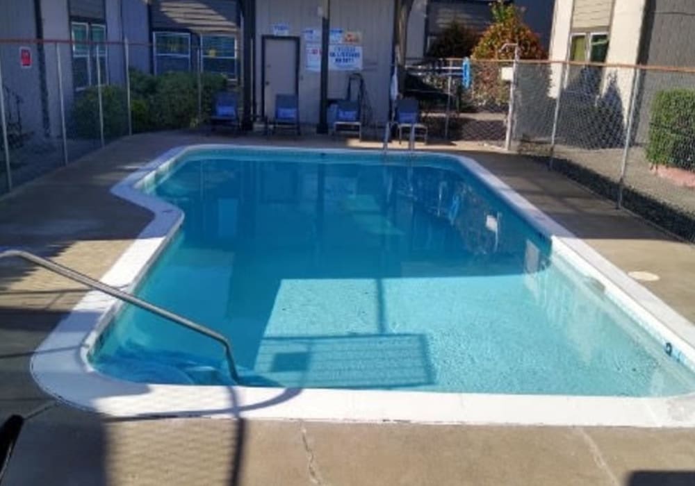 Our beautiful swimming pool at Alderwood in Ukiah, California