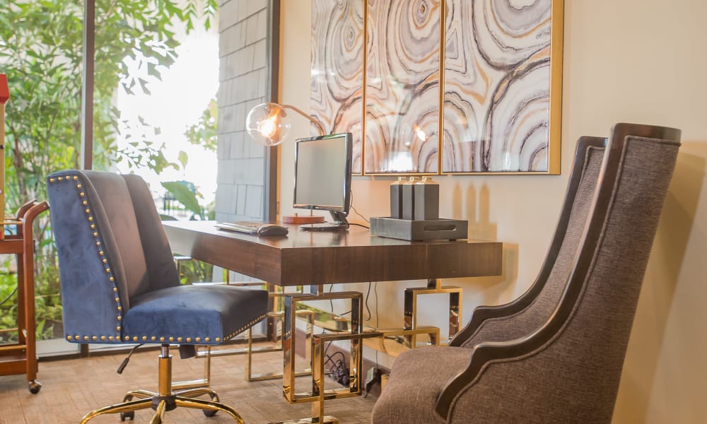 Office area at Sunchase Apartments in Tulsa, Oklahoma
