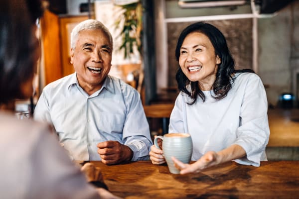 Residents socializing at The Springs at Happy Valley in Happy Valley, Oregon