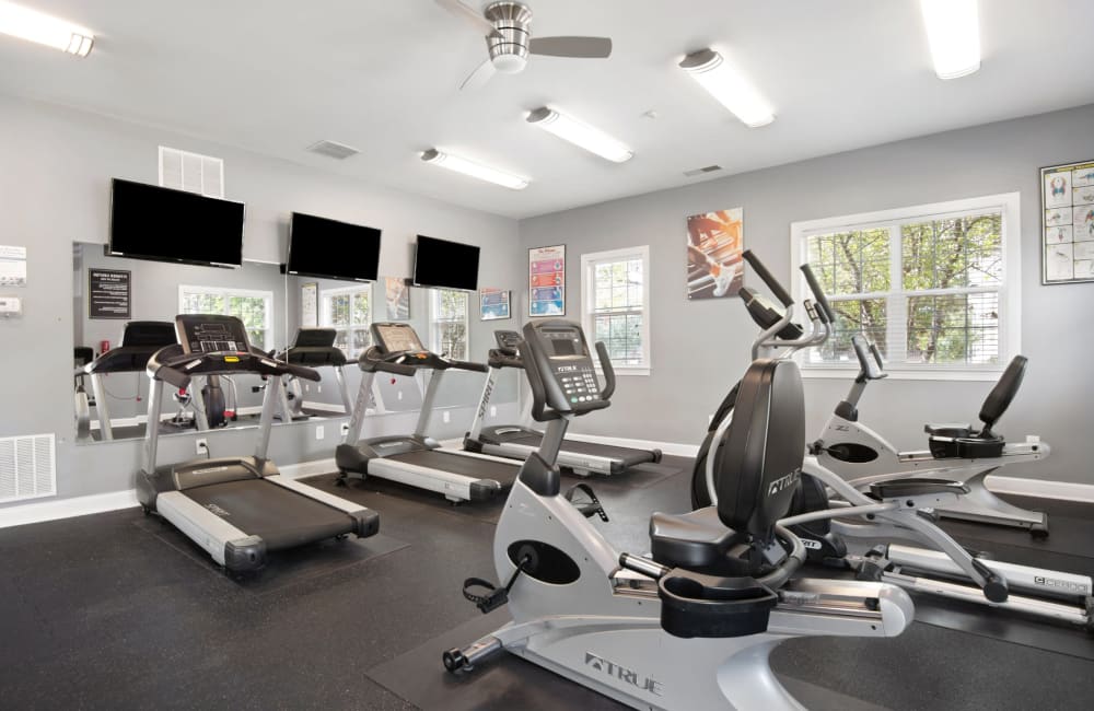 Fitness center at Westerlee Apartment Homes in Baltimore, Maryland