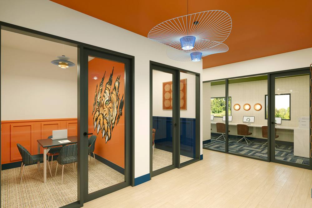 Rendering of new clubhouse at The Beacon Auburn in Auburn, Alabama