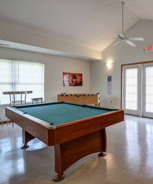 Game room at Oakmont Greene I in Mount Hope, West Virginia