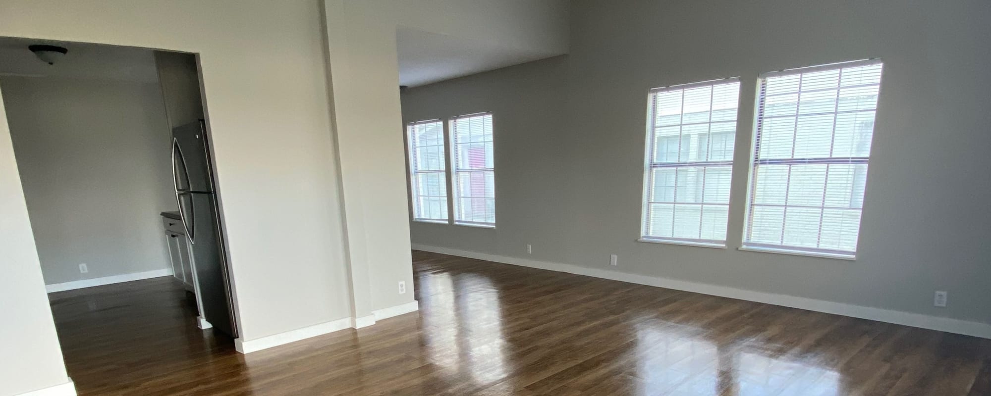 Wood-style flooring in a home at Clearleaf Crossing in Bryan, Texas