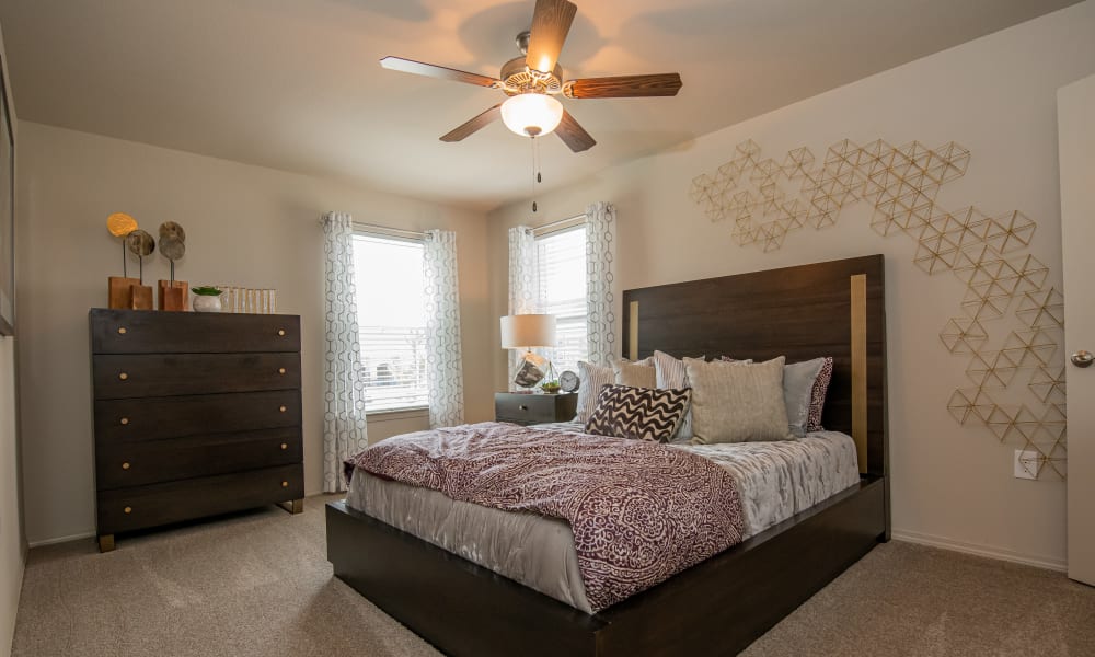 Bedroom at Cottages at Crestview in Wichita, Kansas
