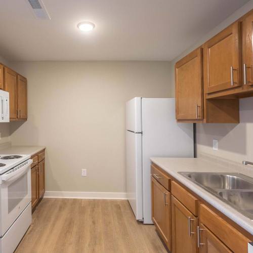 Kitchen with water sink at Sells Greene in Lancaster, Ohio