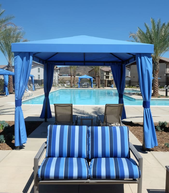Resort-style pool at Pacific Landing in Murrieta, California