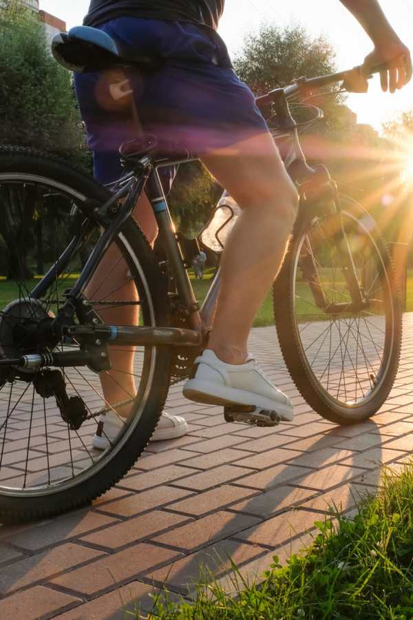 Resident enjoy in bike trail near The Abbey At Enclave in Houston, Texas