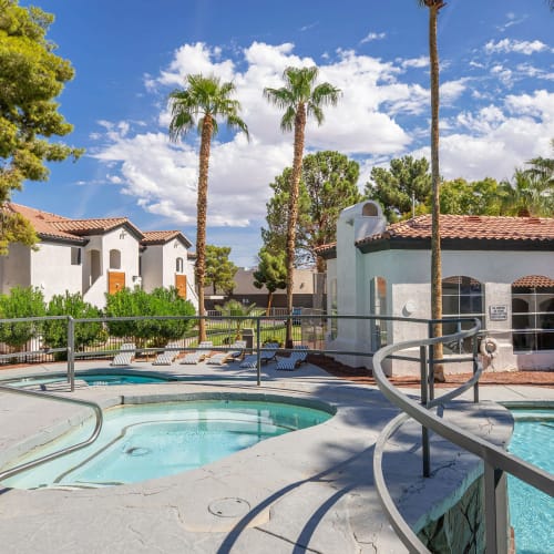 Pool and spa at Tides at North Nellis in Las Vegas, Nevada