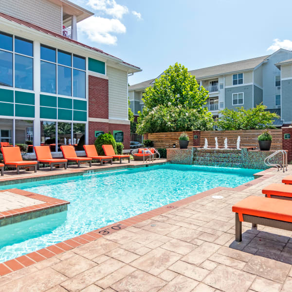 Resort-style pool at The Carlton at Greenbrier, Chesapeake, Virginia