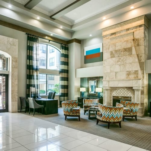 Rendering of residents clubhouse at Montecito in Houston, Texas