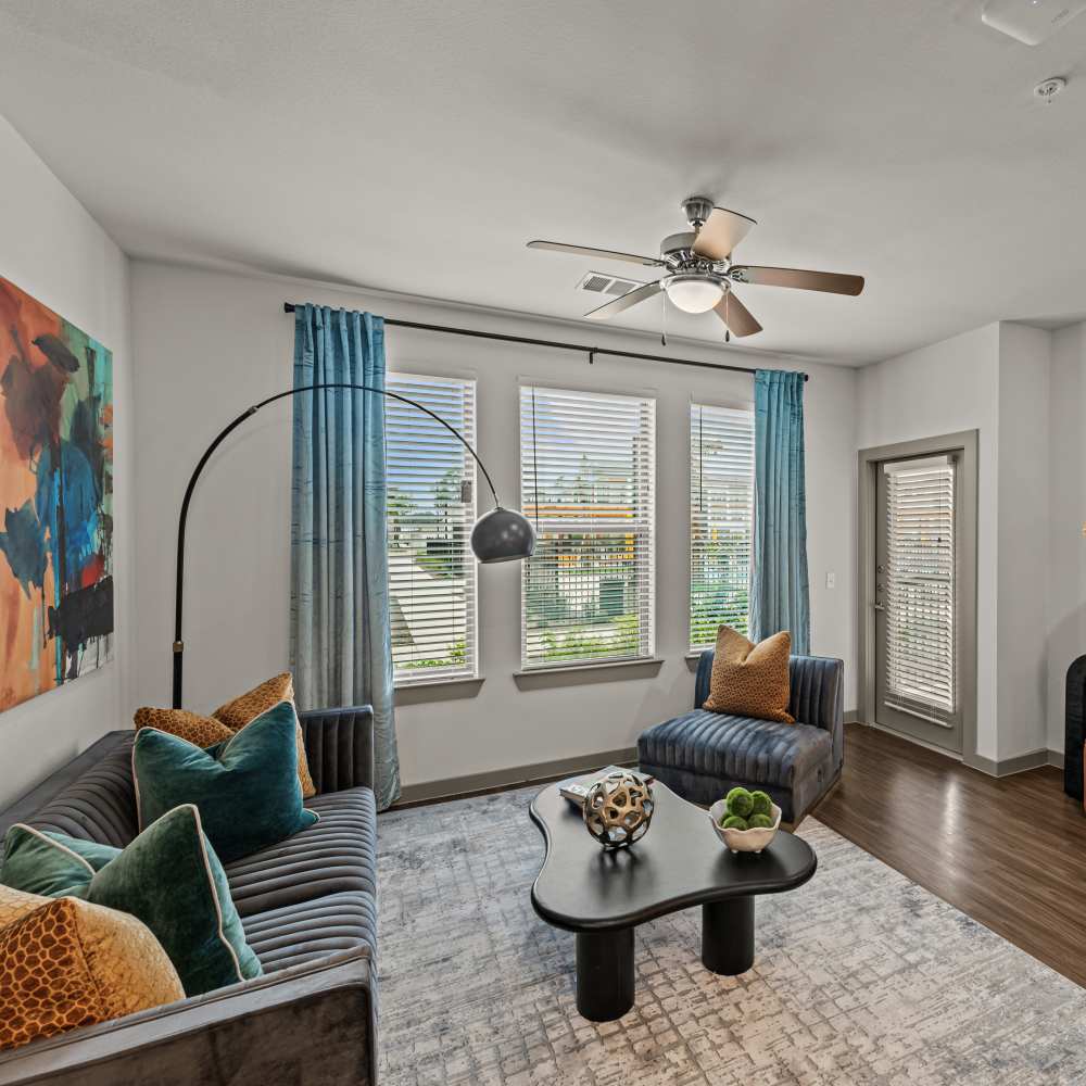 Living room at Opal Point at Kyle in Kyle, Texas