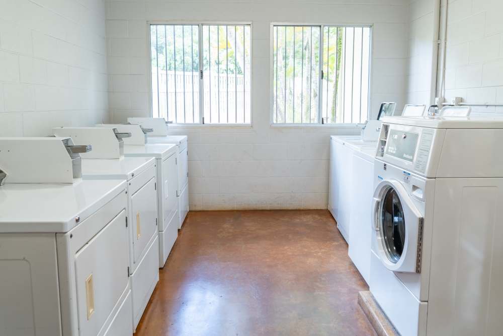 Laundry services at Whitmore Circle Apartments in Wahiawa, Hawaii