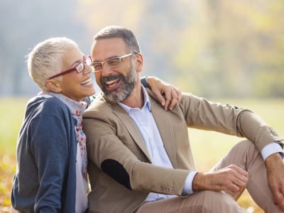 Happy residents at Meridian at Stone Creek in Milton, Washington