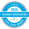 Sensight Resident Satisfaction Five Star award badge for  in Springfield, Missouri