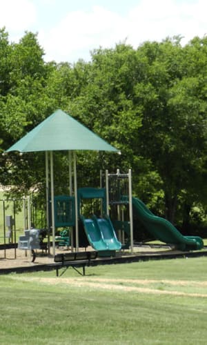 Ridgeview Park playground next door to Pecan Ridge in Midlothian, Texas