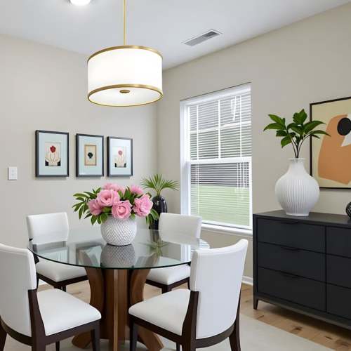 Beautiful dining area at Prior Farms in Madison, Georgia