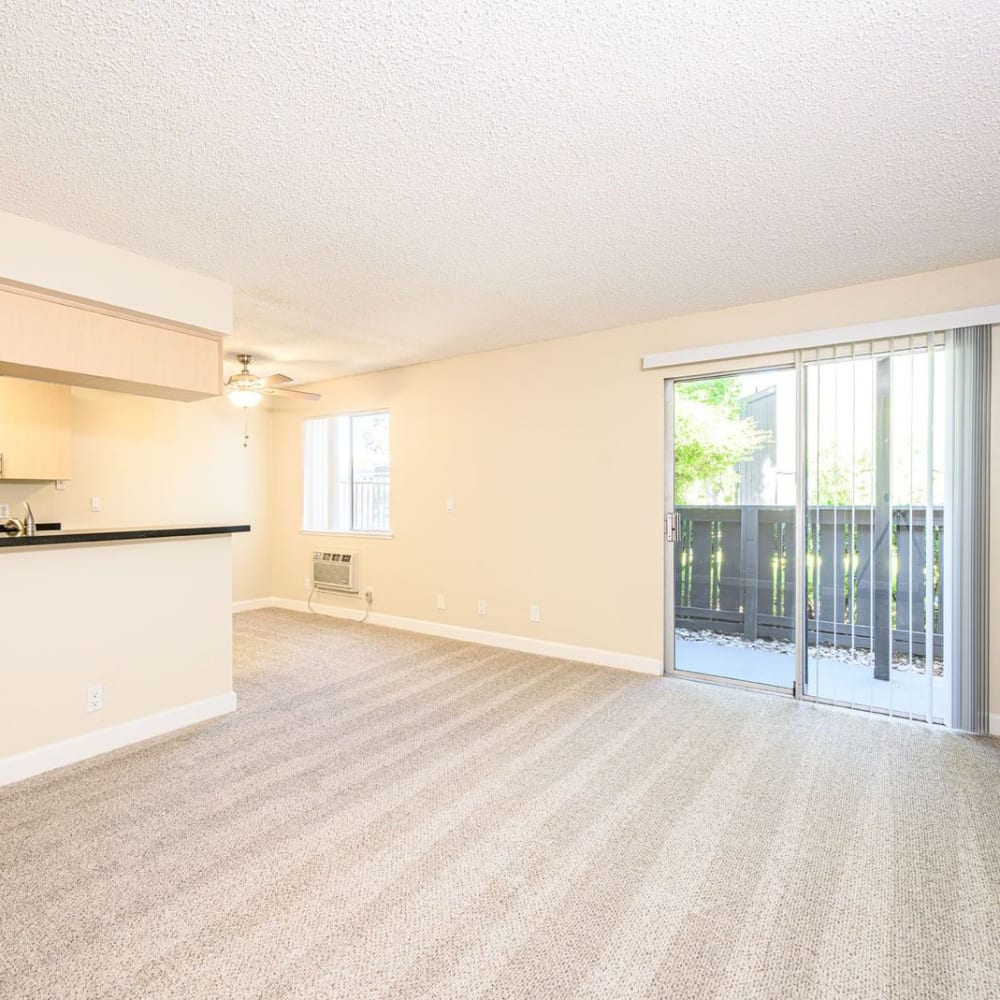 Open floor plan at Vista in San Jose, California